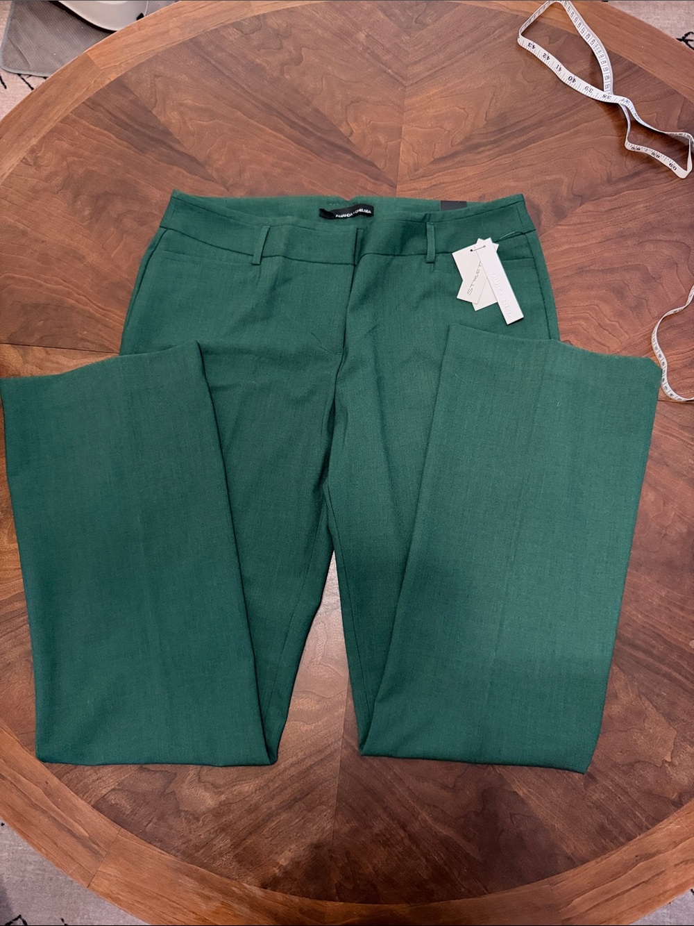 Amanda & Chelsea Deep Green Tailored Dress Trousers